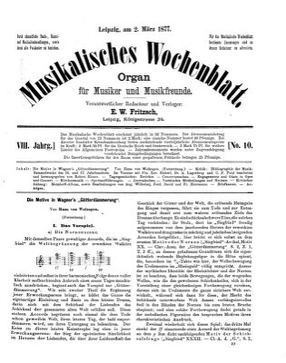 Musikalisches Wochenblatt Freitag 2. März 1877