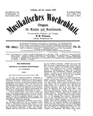 Musikalisches Wochenblatt Freitag 24. August 1877