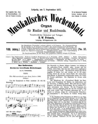 Musikalisches Wochenblatt Freitag 7. September 1877