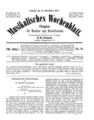Musikalisches Wochenblatt Freitag 14. September 1877
