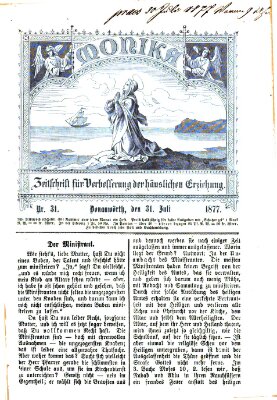 Katholische Schulzeitung (Bayerische Schulzeitung) Dienstag 31. Juli 1877