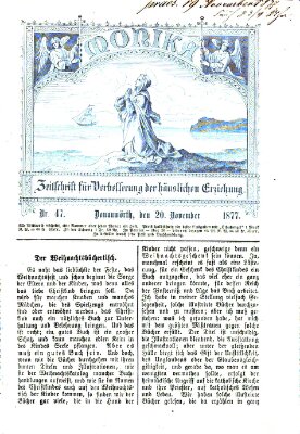 Katholische Schulzeitung (Bayerische Schulzeitung) Dienstag 20. November 1877