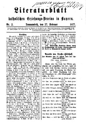 Katholische Schulzeitung (Bayerische Schulzeitung) Dienstag 27. Februar 1877