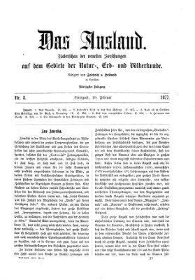 Das Ausland Montag 19. Februar 1877