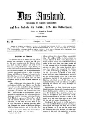 Das Ausland Montag 15. Oktober 1877