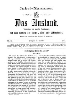 Das Ausland Montag 31. Dezember 1877