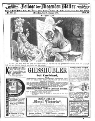 Fliegende Blätter Sonntag 21. Januar 1877