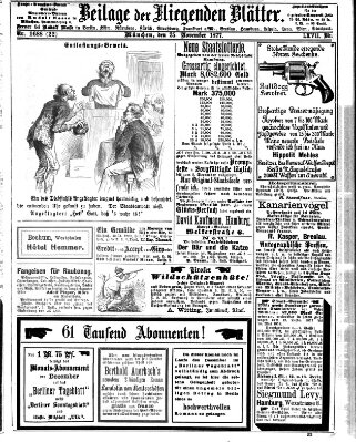 Fliegende Blätter Sonntag 25. November 1877