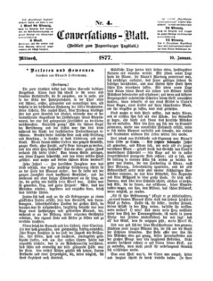 Regensburger Conversations-Blatt (Regensburger Tagblatt) Mittwoch 10. Januar 1877