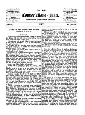 Regensburger Conversations-Blatt (Regensburger Tagblatt) Sonntag 11. Februar 1877