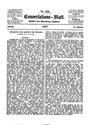 Regensburger Conversations-Blatt (Regensburger Tagblatt) Freitag 23. Februar 1877