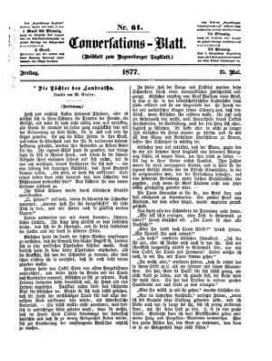Regensburger Conversations-Blatt (Regensburger Tagblatt) Freitag 25. Mai 1877