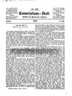 Regensburger Conversations-Blatt (Regensburger Tagblatt) Freitag 13. Juli 1877