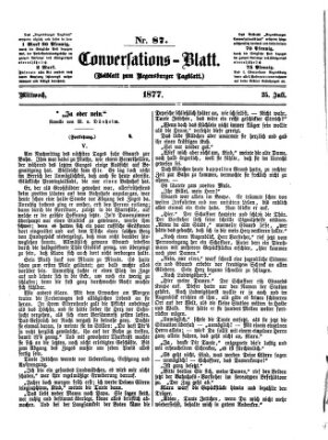 Regensburger Conversations-Blatt (Regensburger Tagblatt) Mittwoch 25. Juli 1877