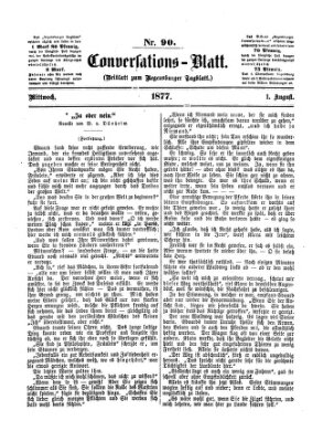 Regensburger Conversations-Blatt (Regensburger Tagblatt) Mittwoch 1. August 1877