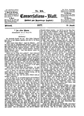 Regensburger Conversations-Blatt (Regensburger Tagblatt) Mittwoch 22. August 1877