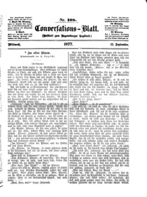 Regensburger Conversations-Blatt (Regensburger Tagblatt) Mittwoch 12. September 1877