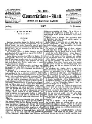 Regensburger Conversations-Blatt (Regensburger Tagblatt) Freitag 9. November 1877