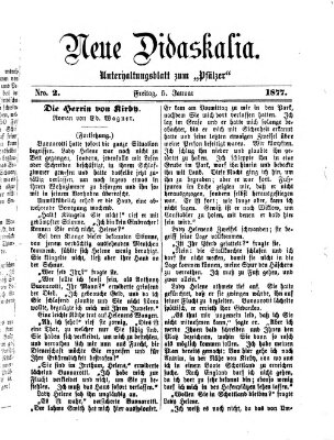 Neue Didaskalia (Pfälzer) Freitag 5. Januar 1877