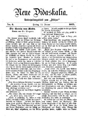 Neue Didaskalia (Pfälzer) Freitag 12. Januar 1877