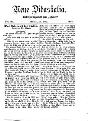 Neue Didaskalia (Pfälzer) Sonntag 25. März 1877