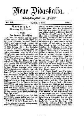 Neue Didaskalia (Pfälzer) Freitag 6. April 1877