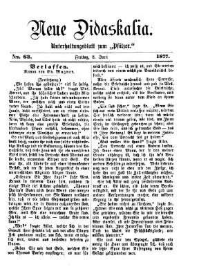 Neue Didaskalia (Pfälzer) Freitag 8. Juni 1877