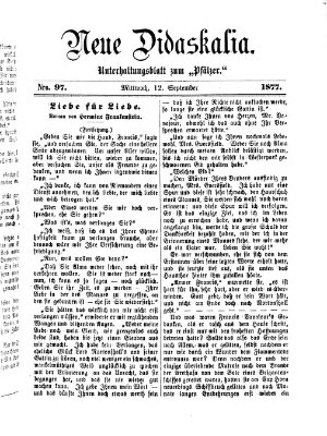 Neue Didaskalia (Pfälzer) Mittwoch 12. September 1877