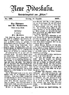 Neue Didaskalia (Pfälzer) Sonntag 30. Dezember 1877