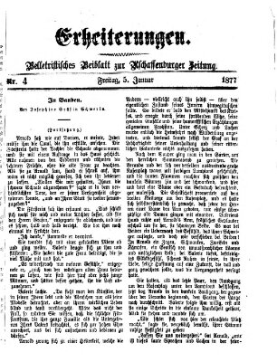 Erheiterungen (Aschaffenburger Zeitung) Freitag 5. Januar 1877