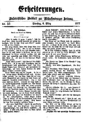 Erheiterungen (Aschaffenburger Zeitung) Dienstag 6. März 1877