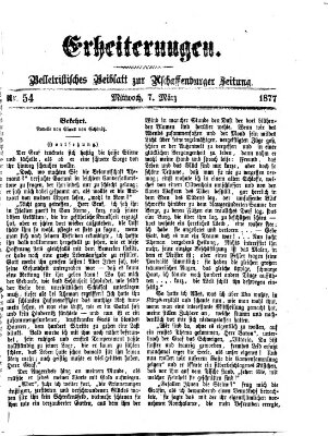 Erheiterungen (Aschaffenburger Zeitung) Mittwoch 7. März 1877