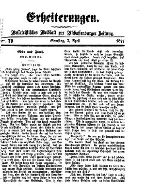 Erheiterungen (Aschaffenburger Zeitung) Samstag 7. April 1877