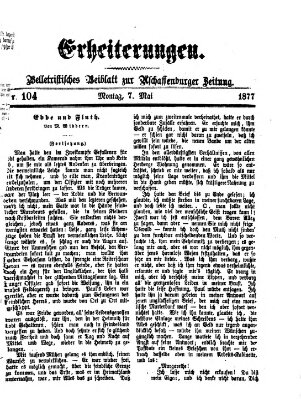 Erheiterungen (Aschaffenburger Zeitung) Montag 7. Mai 1877