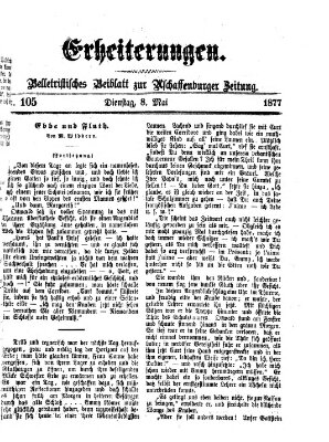 Erheiterungen (Aschaffenburger Zeitung) Dienstag 8. Mai 1877