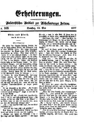 Erheiterungen (Aschaffenburger Zeitung) Samstag 12. Mai 1877