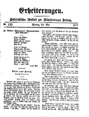 Erheiterungen (Aschaffenburger Zeitung) Montag 28. Mai 1877