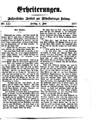 Erheiterungen (Aschaffenburger Zeitung) Freitag 1. Juni 1877