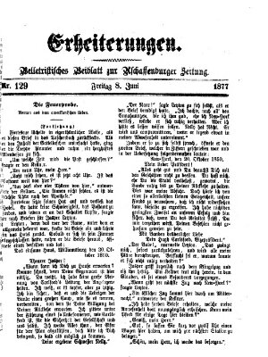 Erheiterungen (Aschaffenburger Zeitung) Freitag 8. Juni 1877