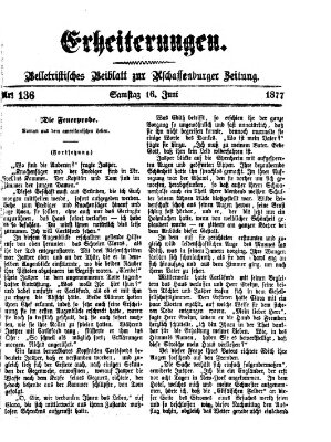 Erheiterungen (Aschaffenburger Zeitung) Samstag 16. Juni 1877