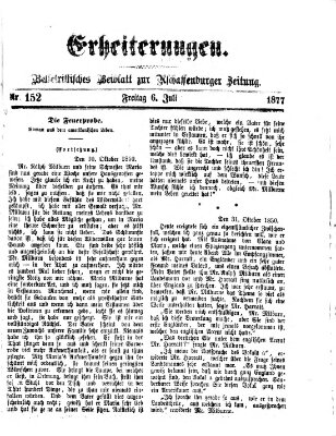 Erheiterungen (Aschaffenburger Zeitung) Freitag 6. Juli 1877