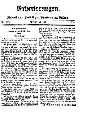 Erheiterungen (Aschaffenburger Zeitung) Freitag 13. Juli 1877