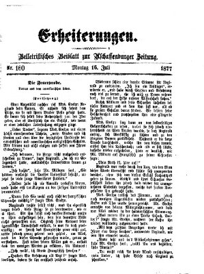 Erheiterungen (Aschaffenburger Zeitung) Montag 16. Juli 1877