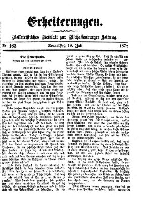 Erheiterungen (Aschaffenburger Zeitung) Donnerstag 19. Juli 1877