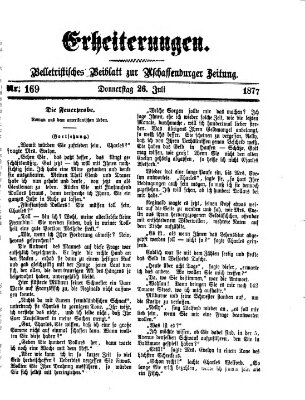 Erheiterungen (Aschaffenburger Zeitung) Donnerstag 26. Juli 1877