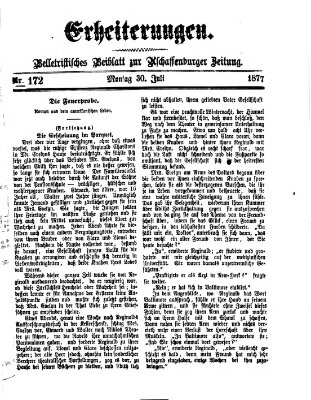 Erheiterungen (Aschaffenburger Zeitung) Montag 30. Juli 1877