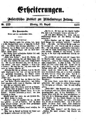 Erheiterungen (Aschaffenburger Zeitung) Montag 20. August 1877