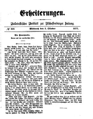 Erheiterungen (Aschaffenburger Zeitung) Mittwoch 3. Oktober 1877