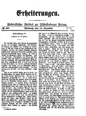 Erheiterungen (Aschaffenburger Zeitung) Mittwoch 19. Dezember 1877