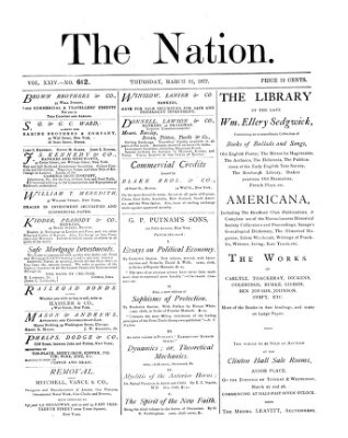 The nation Donnerstag 22. März 1877